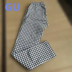 千鳥格子柄 レギンスパンツ ウエストゴムのサムネイル