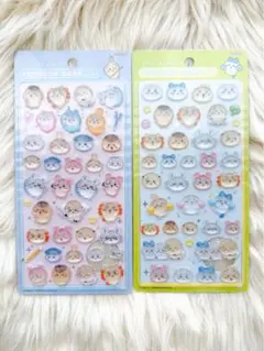 ちいかわ　みんなニコニコ　みんなポーズ　ボンボンドロップシール