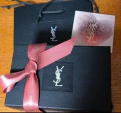YSL ギフトボックス小、袋、カード　 限定リボン