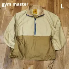 ジムマスター　異素材ハーフジップジャケット　L　ベージュ系　ライトアウター