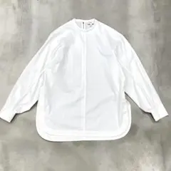 【超美品✨】HYKE タスランツイルトップ ホワイト サイズ1 長袖 ゆったり 超美品✨】HYKE タスランツイルトップ ホワイト サイズ1 長袖 ゆったり