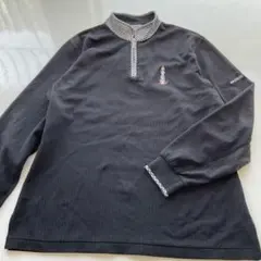 Mastersマスターズ　ハーフジップ アップシャツ 犬刺繍　モックネック