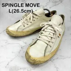 【大人気】SPINGLE MOVE ベージュ スニーカー 26.5 レザーのサムネイル