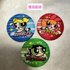 パワーパフガールズ 刺繍缶バッジ　ブロッサム バブルス バターカップ