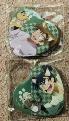 忍たま乱太郎　缶バッジ　ナンジャタウン　食満留三郎　善法寺伊作　映画　セット