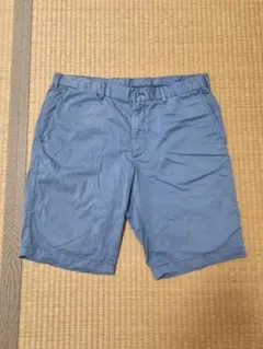 ユニクロ 青パンツ Lサイズ 綿100% 使用感あり