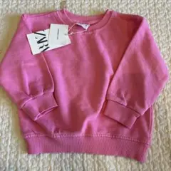 ZARA トレーナー　ピンク　無地
