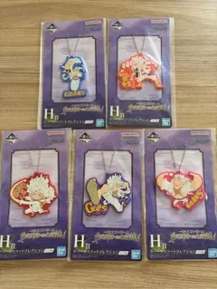 【新品未開封】一番くじワンピースH賞ラバーマスコット5点セットギア5ニカ ルフィ