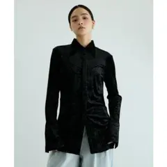 定価 24200円ADAM ET ROPE' FEMME クラッシュベロアシャツ