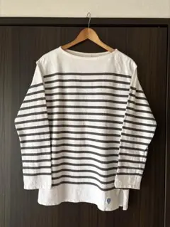 ORCIVAL ラッセル メンズ セーラーTシャツ ホワイト/ダークグレー