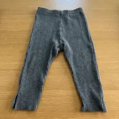 BREEZE ベビーレギンス スリット入　リブ　80