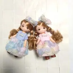 ミキちゃんマキちゃん　服セット　ワンピース（フラワー）のサムネイル