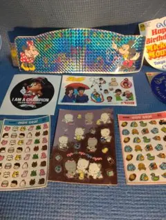 【激レア】ディズニー＆サンリオ レトロシール大量セット｜ミッキー＆ドナルド｜