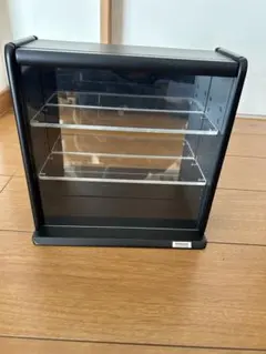 小型コレクションケース ミニ（ブラック） 透明アクリル棚板タイプ