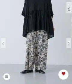 かぐれ　新品タグ付き　コットンリネンプリントイージーパンツ　アーバンリサーチ