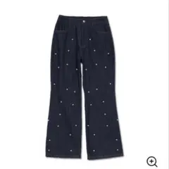 パールデニムパンツ(ネイビー)のサムネイル