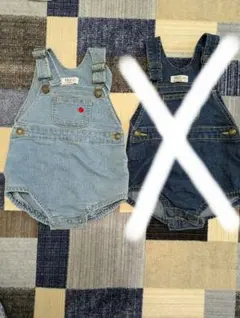 POLO baby デニムロンパース 70cm　淡色