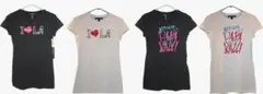 新品未使用　Kitson キットソン レディス半袖 Tシャツ　白黒M　4枚セットのサムネイル