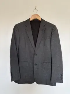 カルバン・クライン　グレー テーラードジャケット　ウール100%