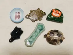 N1 箸置き　縁起物　セット　獅子舞　福　鶴　亀　カトラリー
