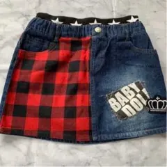 BABYDOLL パッチワークデニムスカート 140cm