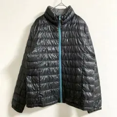 ユニクロ ライトダウン キッズ 軽量 キルティング 黒 150 長袖 c348