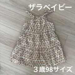 ザラベイビー　花柄ワンピース