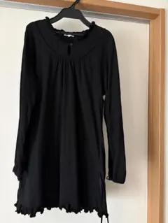 大きいサイズ❃ 長袖チュニックカットソー ブラック 3L