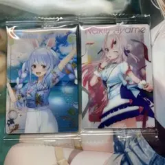 ホロライブ 兎田ぺこら 百鬼あやめ 카드 2장 세트