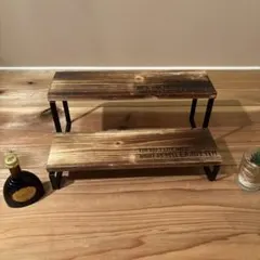 飾り棚　棚　アンティーク調　ヴィンテージ　木製 ビンテージ 男前インテリア