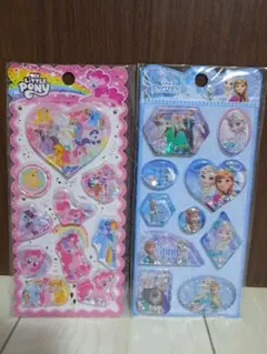 【海外製品】アナ雪　マイリトルポニー　ウォーターシール　おすそ分けシール
