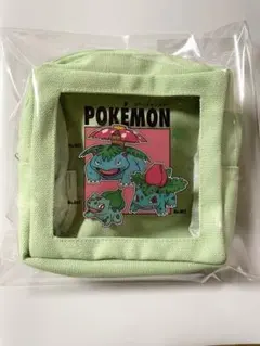 フシギバナ 進化 3COINS ポケモン30周年 ミニポーチ グリーン