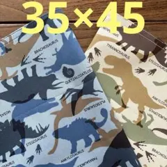 ★ハンドメイド★ランチョンマット2枚セット　35×45恐竜★654