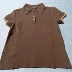 448）BURBERRY LONDON ブラウン ポロシャツ サイズ2 半袖