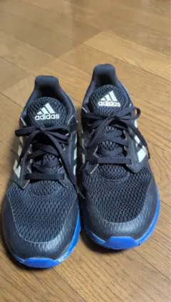 Adidas スニーカー ランニングシューズ　ブラック/ブルー