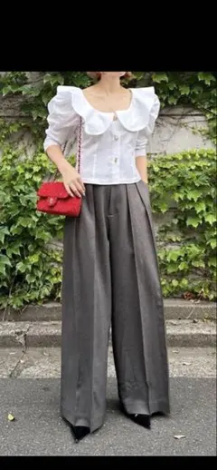 良品】シーニュ cygne スカラップブラウス 白 - メルカリ