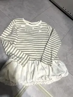 petit main ストライプ長袖カットソー