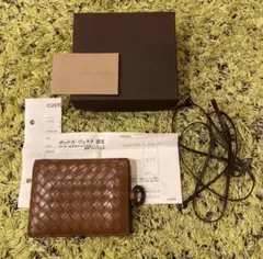BOTTEGA VENETA 二つ折り財布 ブラウン