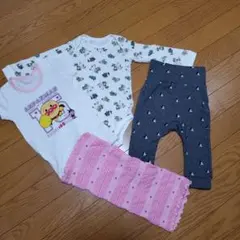 肌着&ボディスーツロンパース&腹巻き&パンツ4枚セット