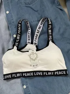 ハーフトップ ジュニア 女の子 キャミソール 110 タンクトップ ホワイト