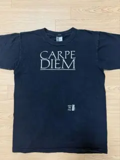 90s USA製 今を生きよ メッセージT vintage Tシャツ アートT