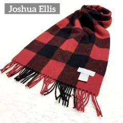 美品✨ Joshua Ellis バッファローチェック柄 カシミヤ マフラー 赤