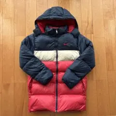 Nike フード付きダウンコート ネイビー/レッド