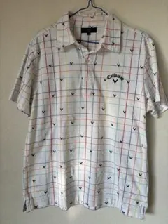 CALLAWAY キャロウェイ　刺繍ロゴ　ゴルフポロシャツ　LL