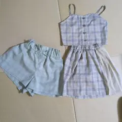 【140・150】女の子 夏服 まとめ売り セットアップ ショートパンツのサムネイル