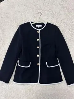 大人気⭐︎ZARA ネイビー ノーカラージャケット M
