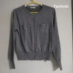 Techichi　ラメ長袖カーディガン