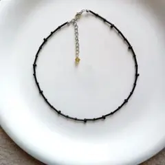 №796　TOHO3分竹×TOHOマガ玉×スワロフスキーチョーカー・ネックレス