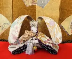 専用になります！ おばあちゃんのハンドメイド　兜付き着物うさぎ人形　男の子