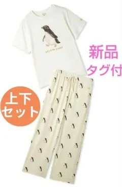 ✫ジェラート ピケ【接触冷感】シーアニマル柄ワンポイントTシャツ&ロングパンツのサムネイル